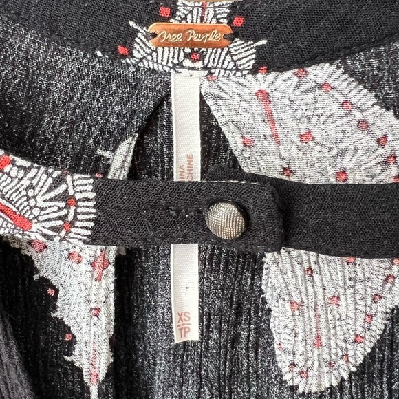 Free People Tree Swing Sleeveless Tunic Black Size XS Western Festival - Picture 3 of 6